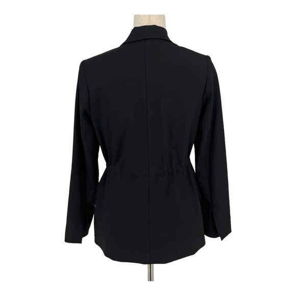 ARGENT Women's Black Cinched Waist 3-Button Wool Blazer-SIZE 4 - MSRP $398 - Picture 7 of 13